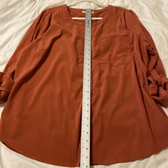 Skies are Blue Women’s plus size 2x rust color perfect for fall EUC - Picture 11 of 15